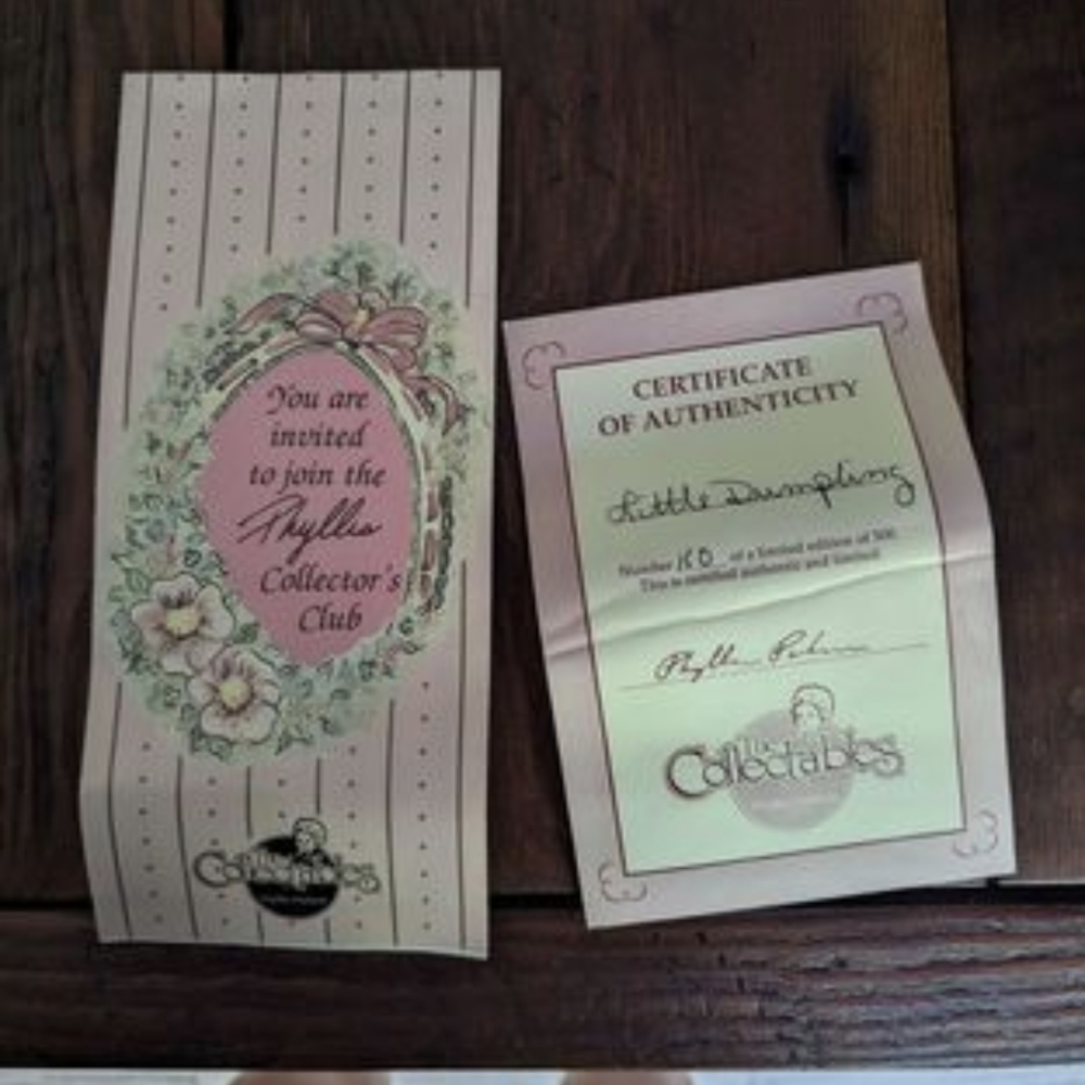 The Collectibles "Little Dumpling" Porcelain Doll by Phyllis Parkins - Picture 4 of 8